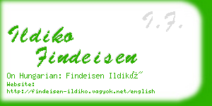 ildiko findeisen business card